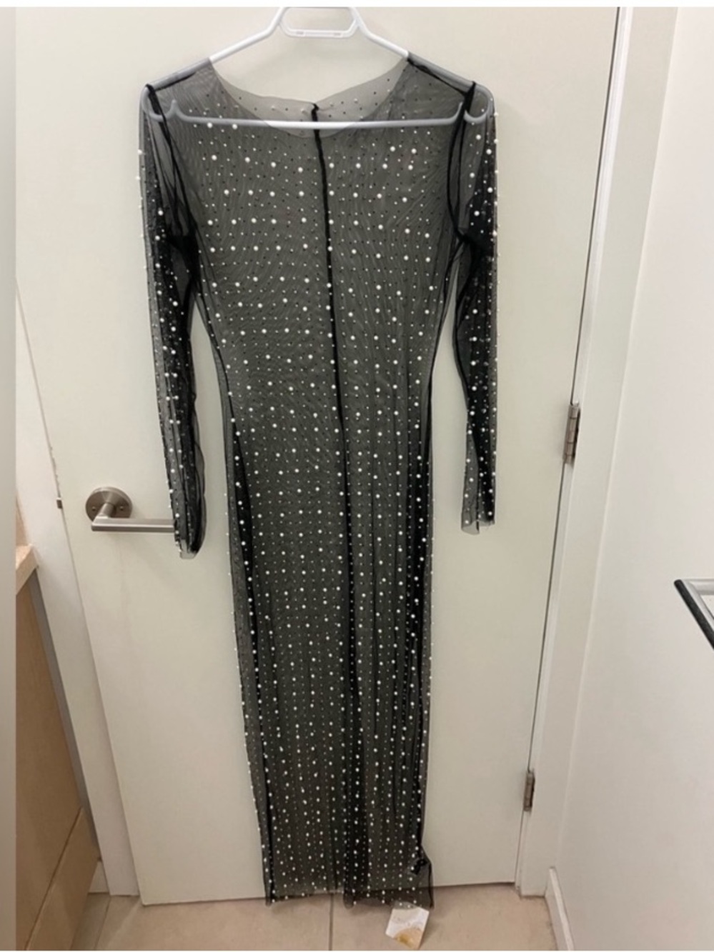 Pearl black embellished cover up NWT - Picture 3 of 5